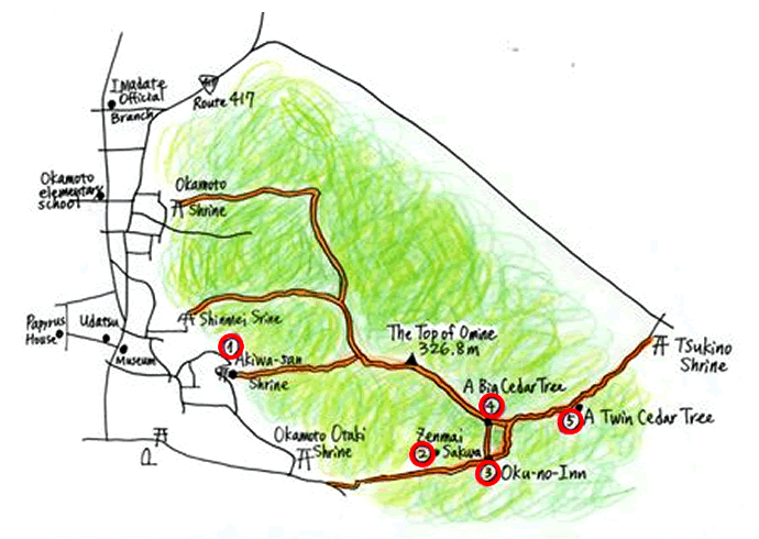 Hiking Course Map